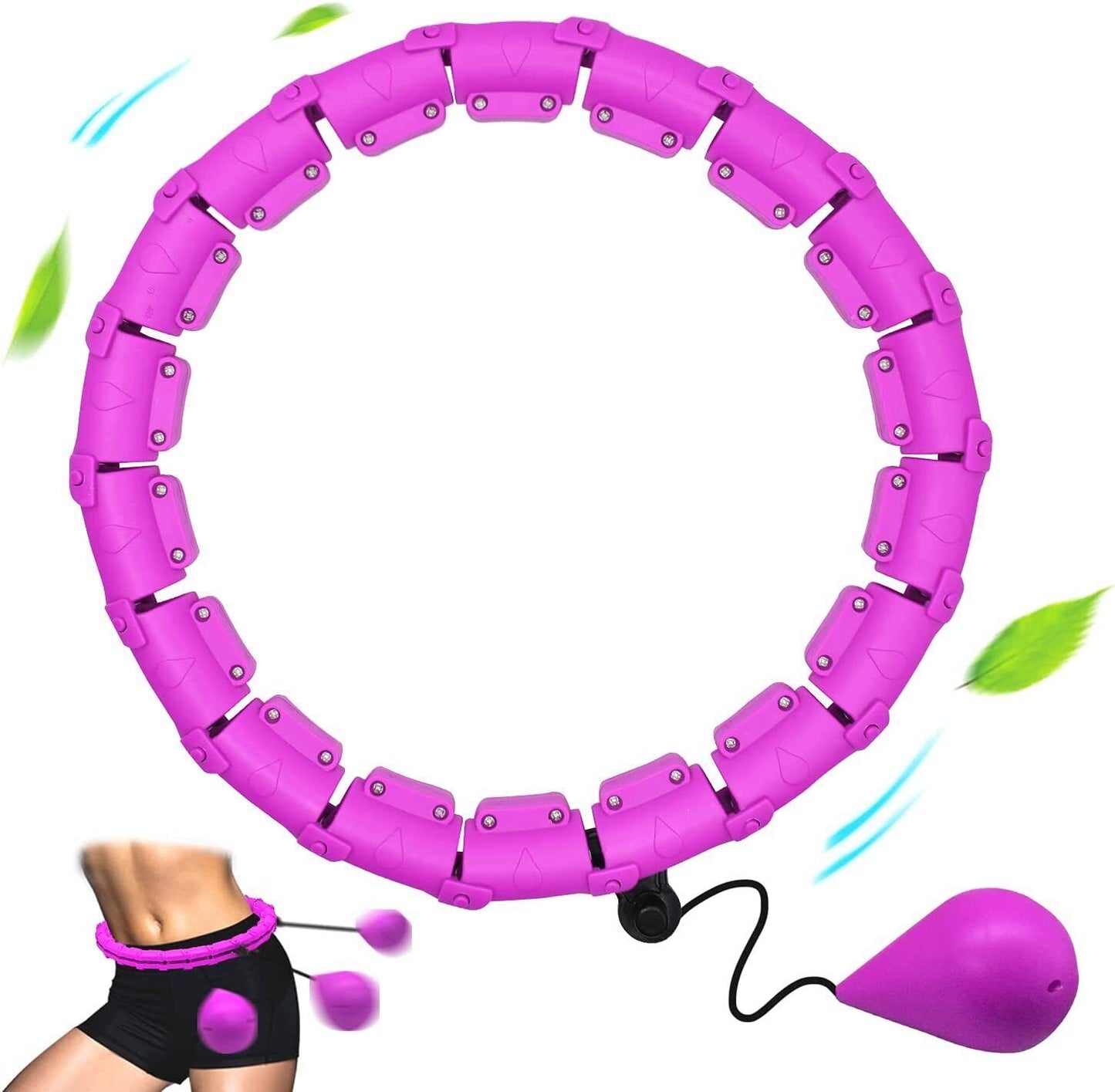 Noeuds personnalisés lestés Hoola Fitness Hoop Smart Hula taille mince perte de poids