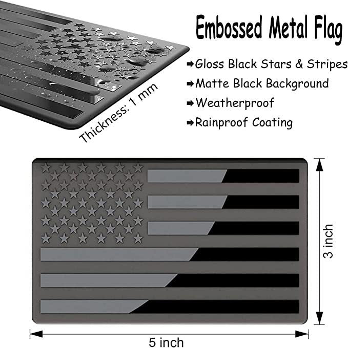 Bumper Stickers Metal Bumper Stickers 3D Concave-convex Filling Paint Car Body Sticker