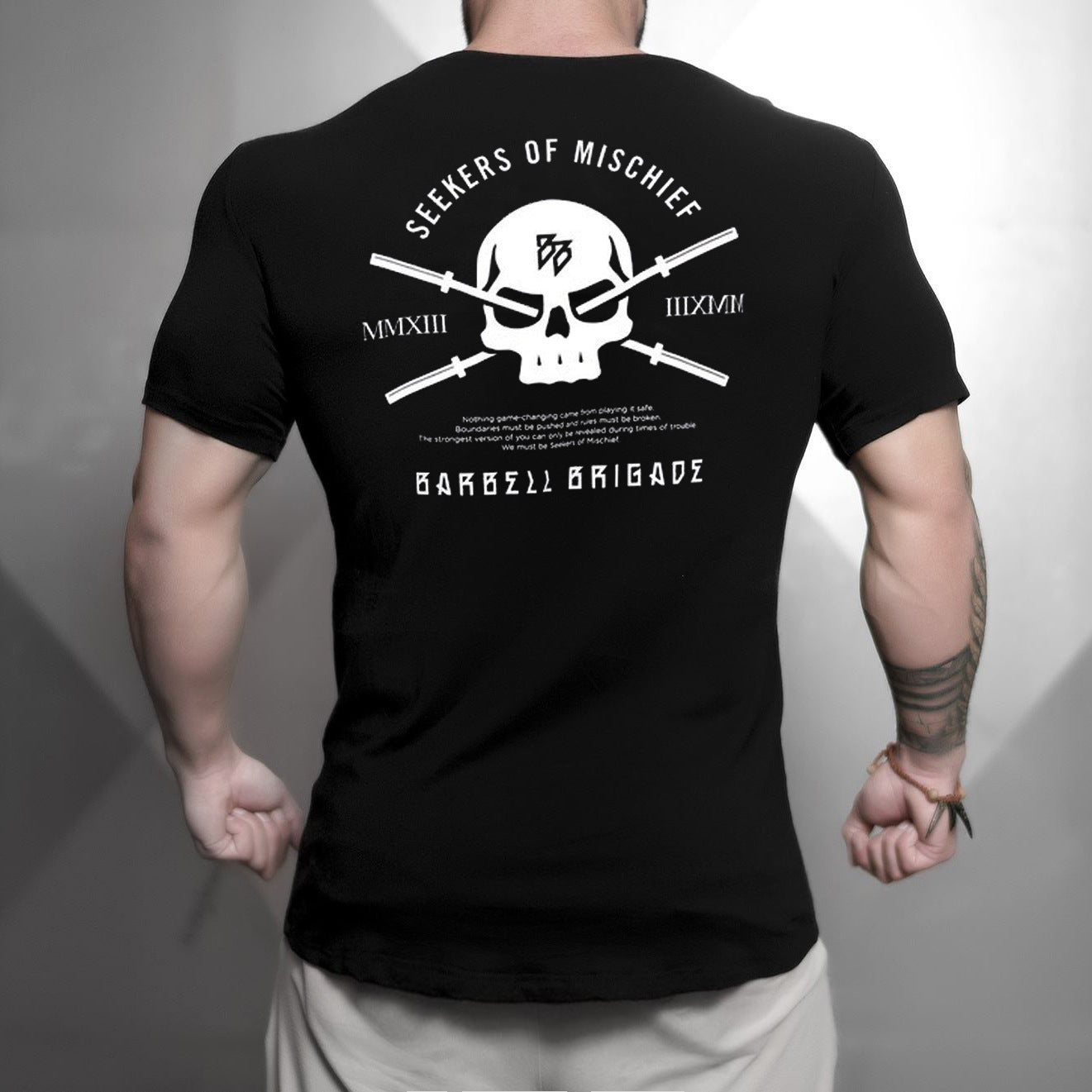 T-shirt Ins commerce extérieur élastique évacuant l'humidité à manches courtes