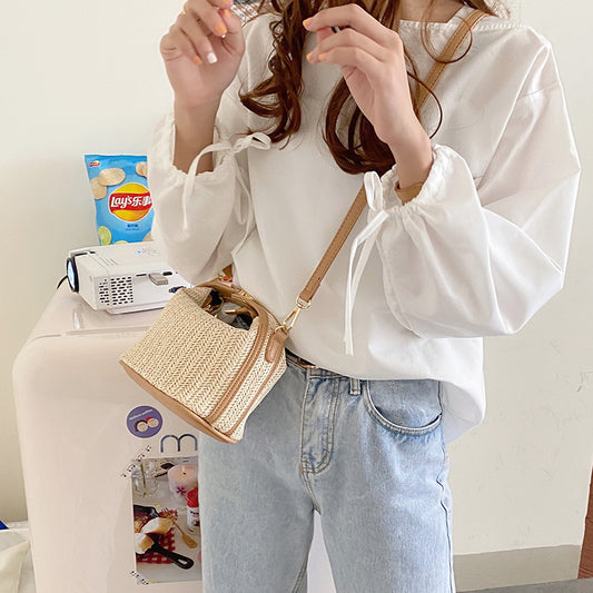 Straw Woven Small Bag Casual Women's Bag Portable