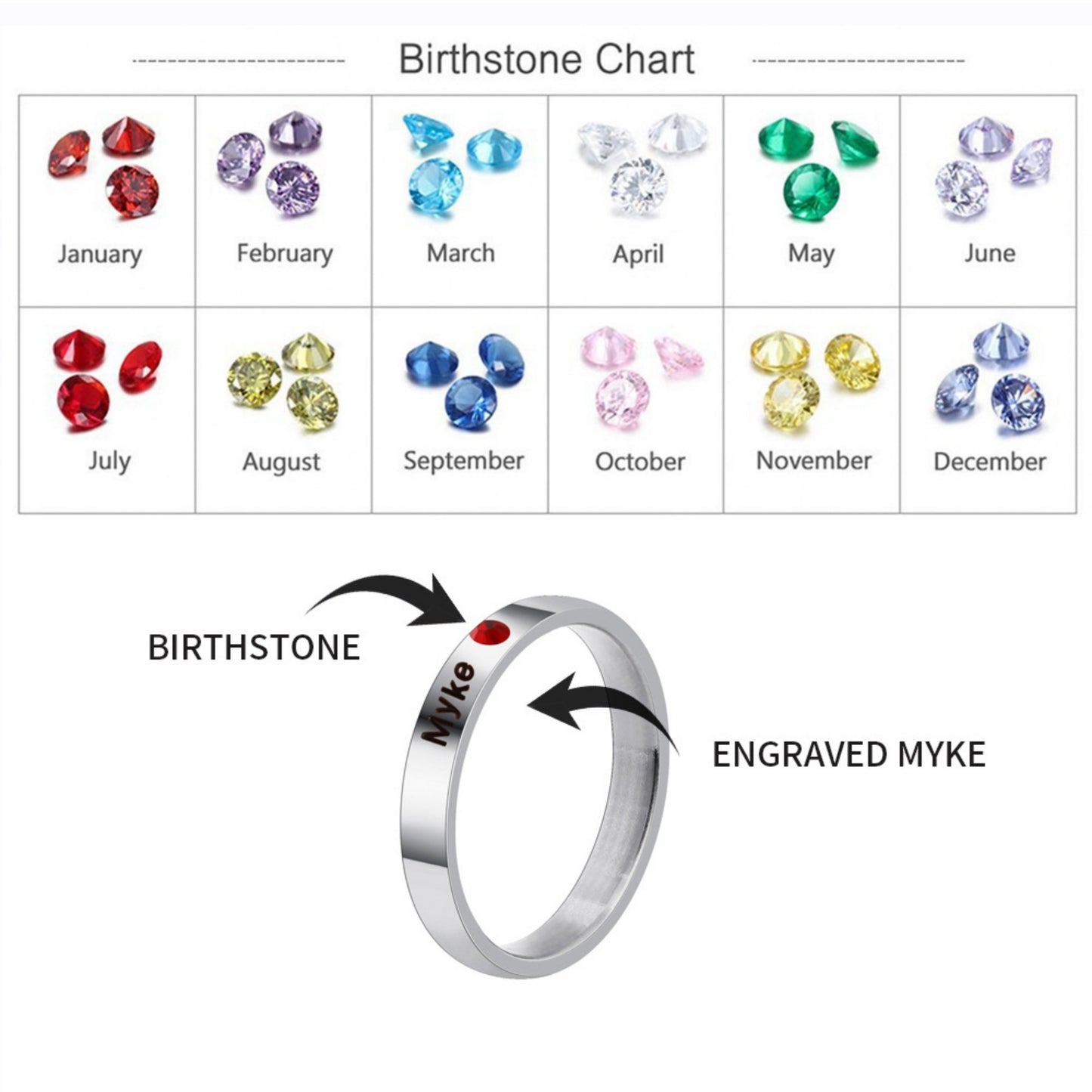 European And American Titanium Steel Ring