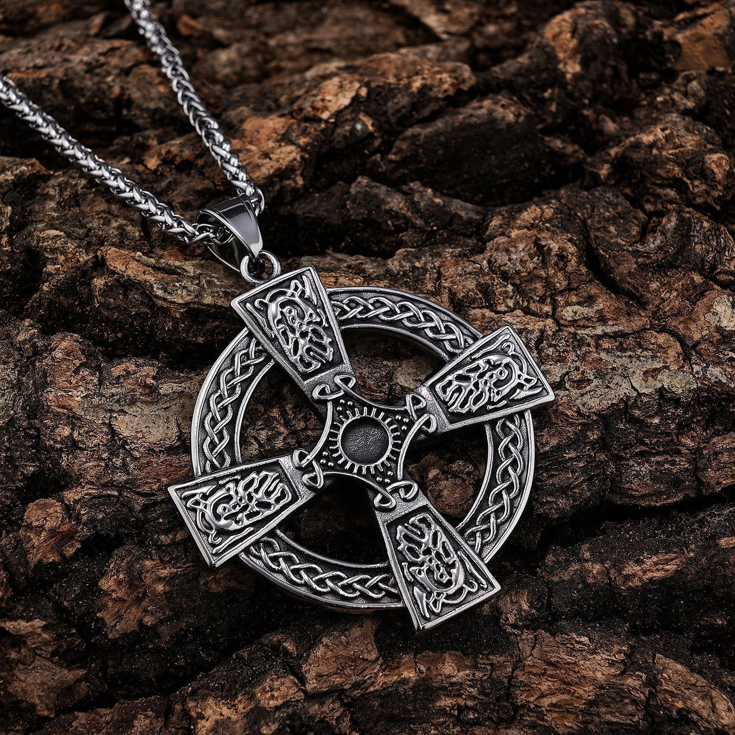 European And American Style Domineering Celtic Cross Shape Pendant Stainless Steel Pendant