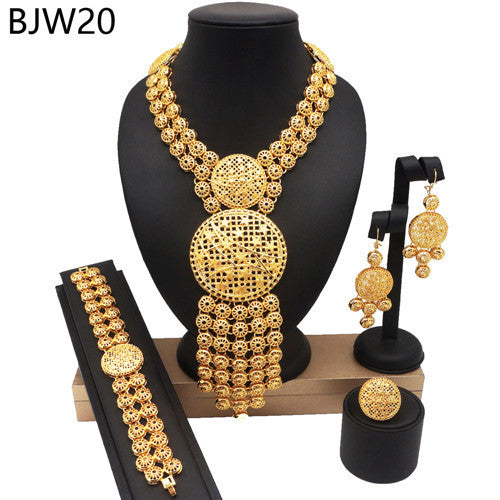 24K Gold Plated Banquet Necklace Suit