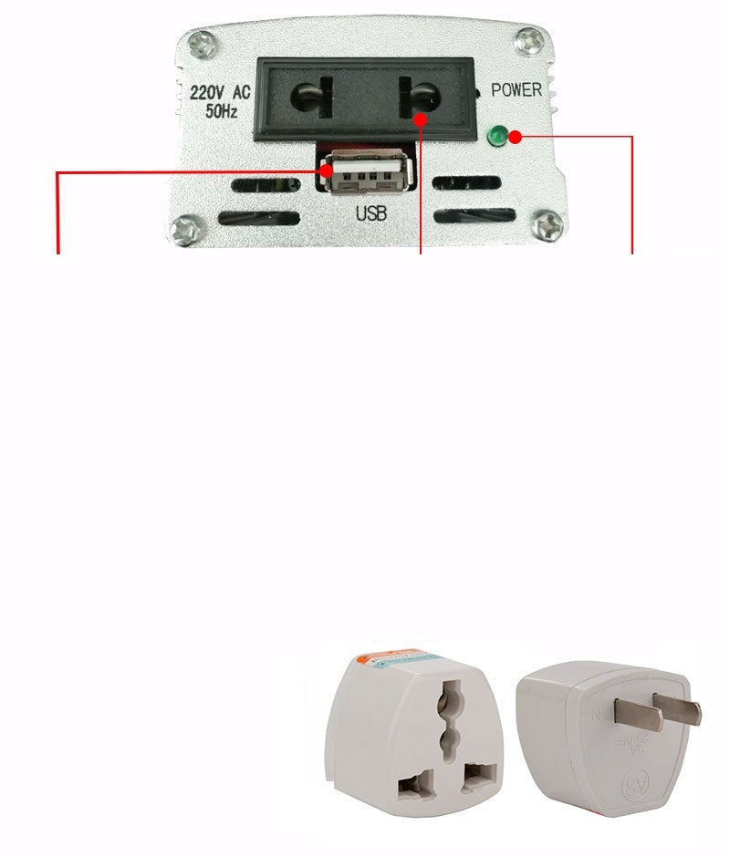 200W Car Inverter With USB 12V To 110220V Car Power Adapter Car Charger