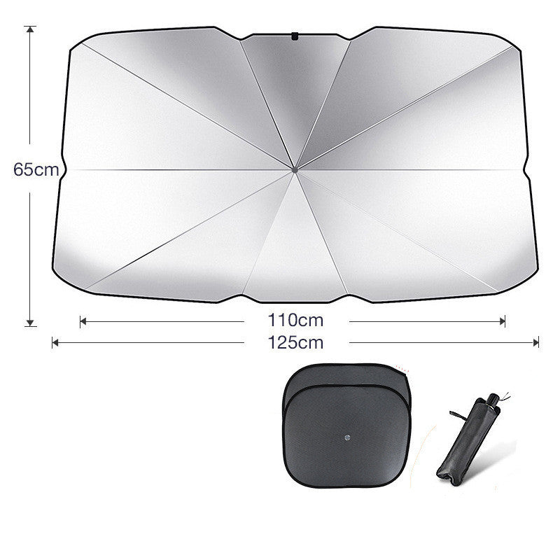 Pare-soleil pliable pour pare-brise de voiture, Protection UV, isolation thermique, Parasol, couverture de fenêtre avant automatique, Protection intérieure, Gadgets d'été