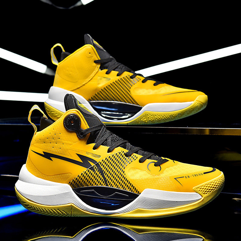 Zapatillas de baloncesto de combate resistentes al desgaste para hombre