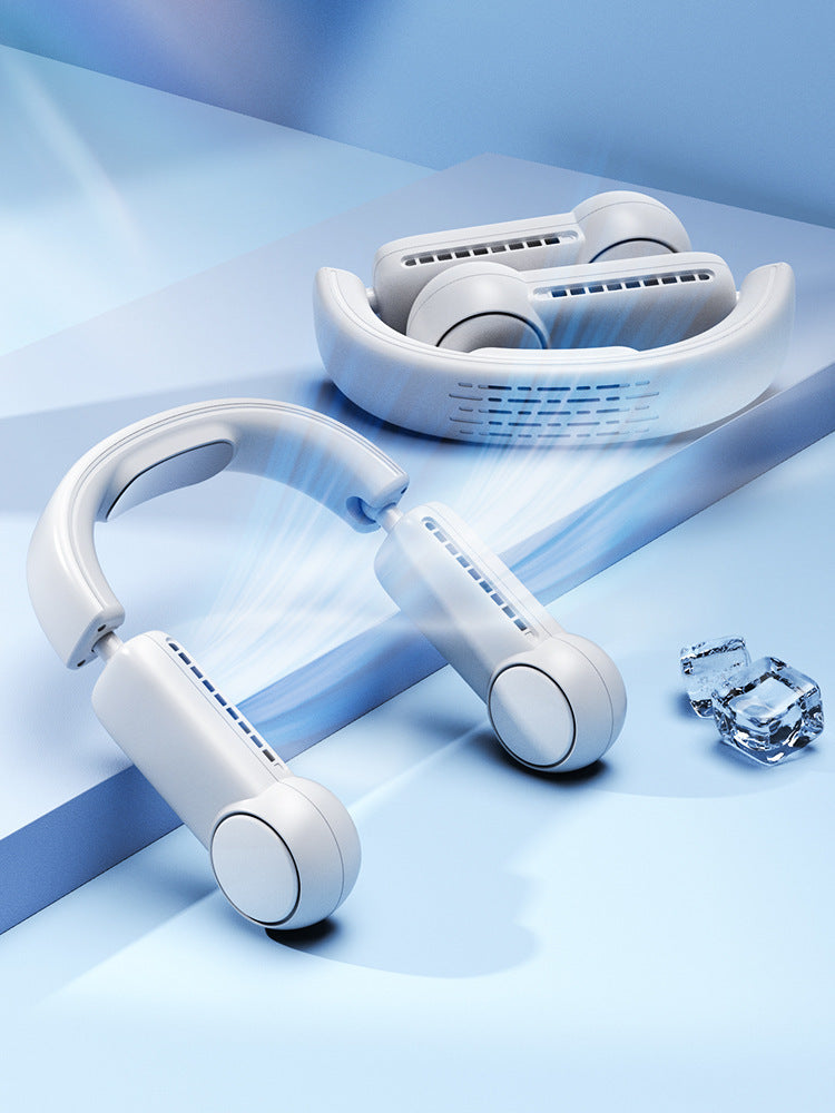 Mini ventilateur portatif de cou ventilateur portatif sans lame ventilateurs suspendus sans feuilles rechargeables par USB refroidisseur d'air ventilateurs de tour de cou portables