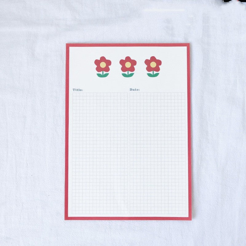 Patting Paper Cute Avocado Bear Sticky Note Book Tear