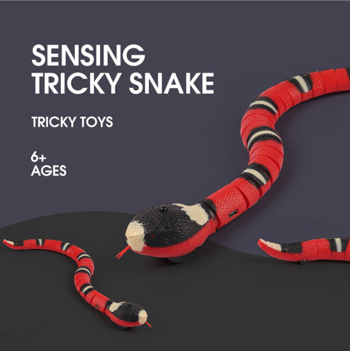 Jouets de chat de serpent de détection intelligente jouets interactifs électriques pour chats accessoires de chat de charge USB pour chiens de compagnie jeu jouet de jeu
