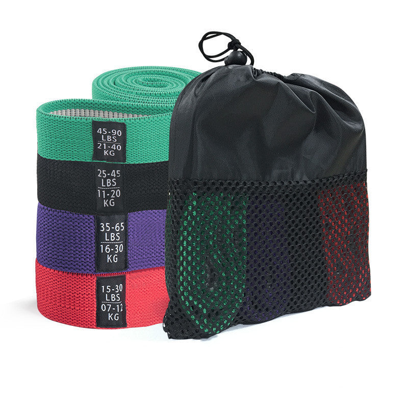 Bandes de résistance longues en tissu, ensemble de bandes élastiques d'entraînement pour tirer vers le haut, bandes d'entraînement pour femmes