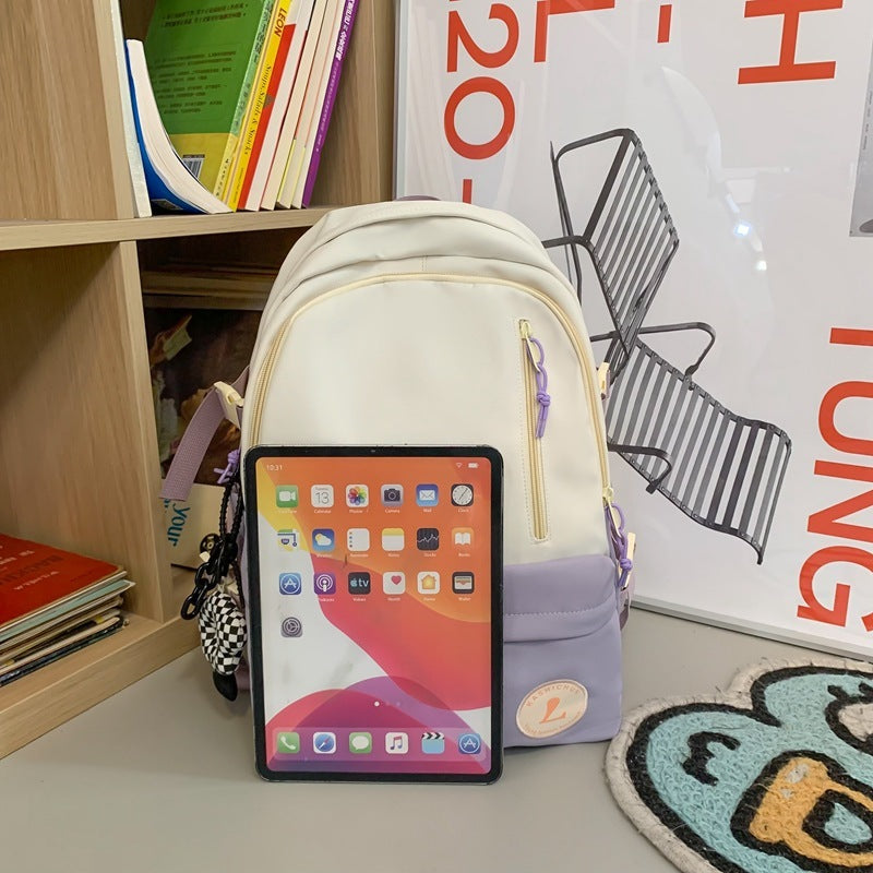 Sac à dos simple pour femme Sac à dos de grande capacité
