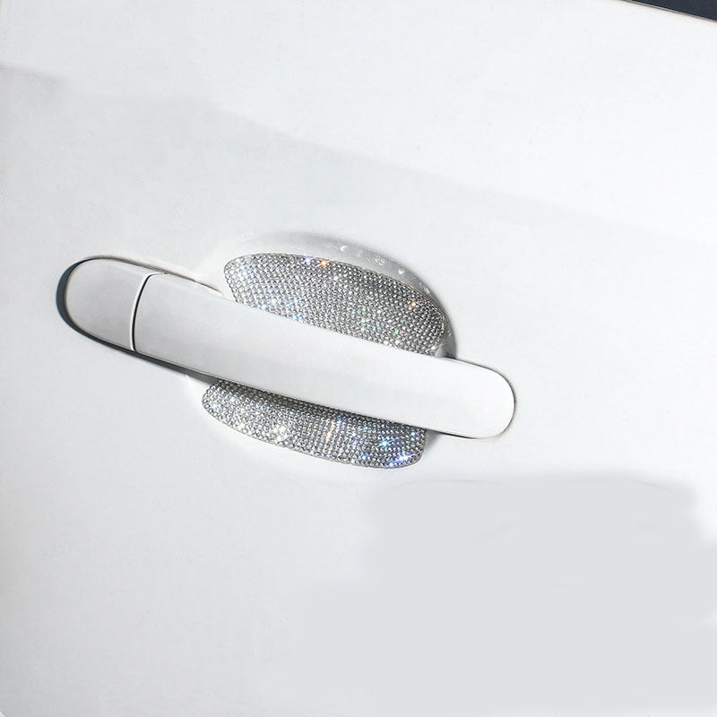 Pegatinas para manijas de puertas de automóviles con incrustaciones de diamantes