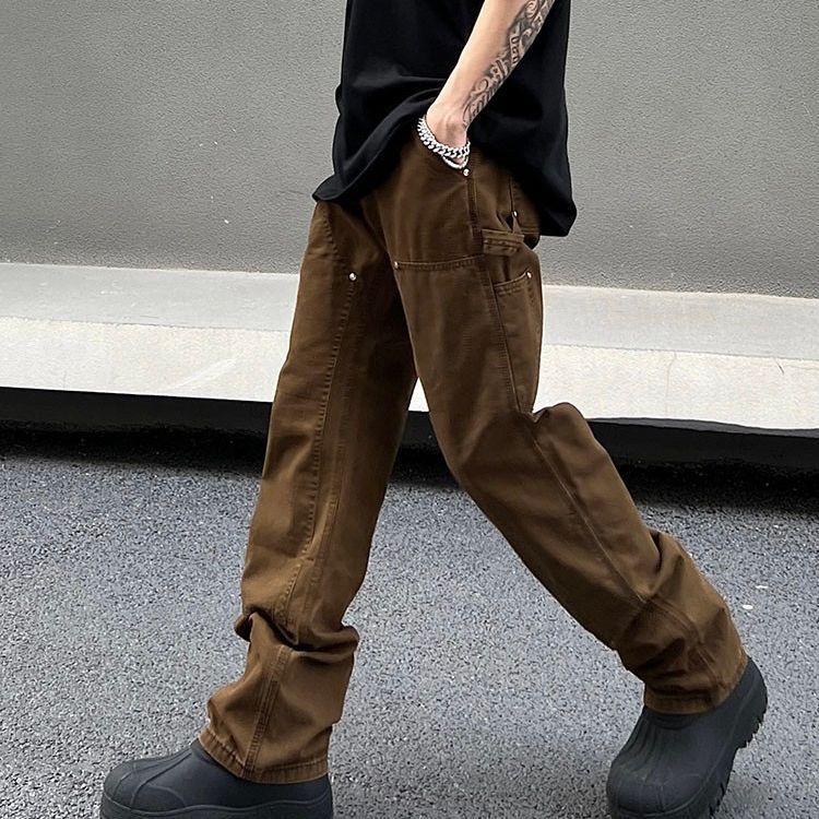 Men's Logging Workwear Straight Casual Jeans