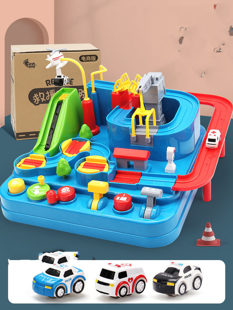 Voiture aventure aventure jouets enfants jouet filles parking 3 Train 4 voiture piste enfants jouet