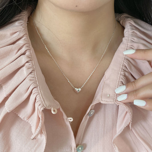 Women's Fashion Personality Sterling Silver Love Pendant Necklace