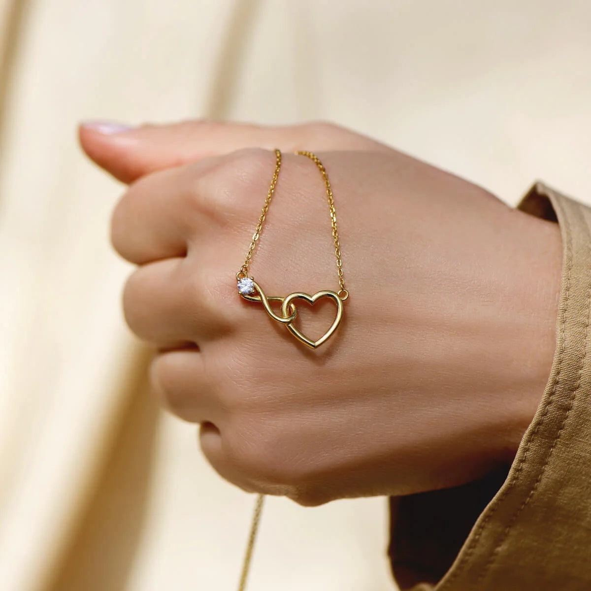 Women's S925 Silver Love Lucky Number 8 Unlimited Necklace