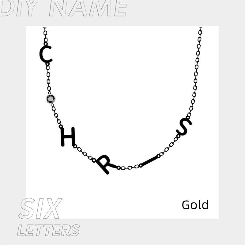 Stainless Steel 26 Alphabet Name Necklace