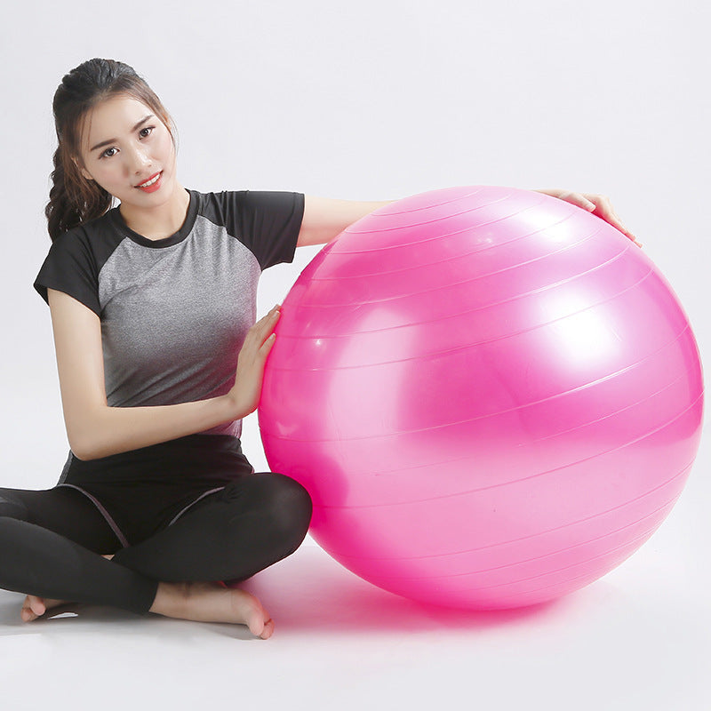 Balle de Yoga Fitness pour enfants débutants, exercice plus de gymnastique, balle brillante