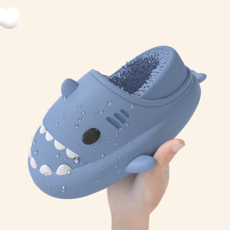 Pantoufles de requin, chaussures chaudes d'hiver pour Couple