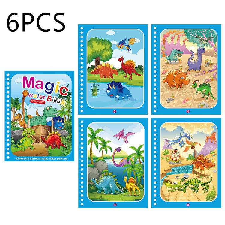 Livre de peinture à l'eau magique créatif pour enfants
