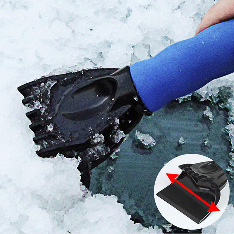 Mitaine de grattoir à neige pour pare-brise de voiture avec poignée Durable, gant de déneigement imperméable avec polaire chaude et épaisse et douce