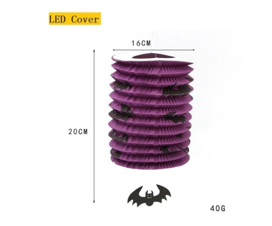 Decoración navideña de Halloween Linternas Arte de tela Fantasma Luces de cadena de Halloween