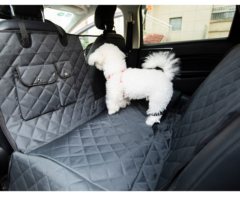 Tapis arrière pour animaux de compagnie à deux places en polyester simple