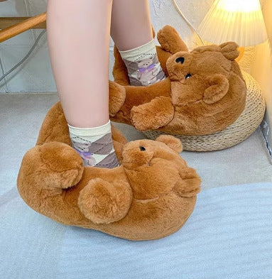 Pantoufles en coton Capybara de dessin animé, vente en gros
