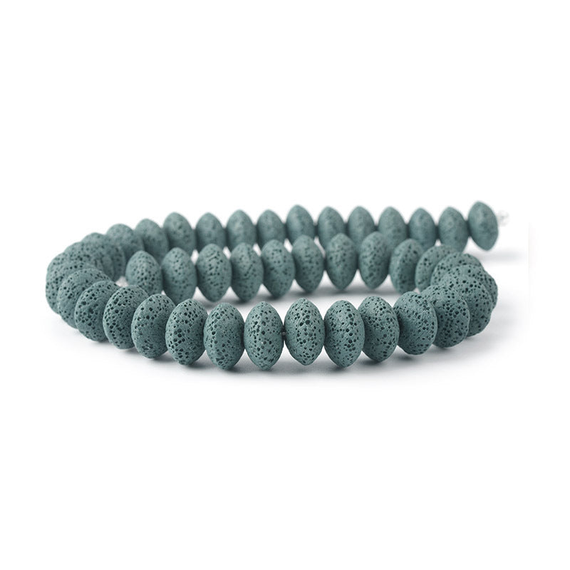 Perles rondes en roche volcanique, accessoires d'ornement DIY