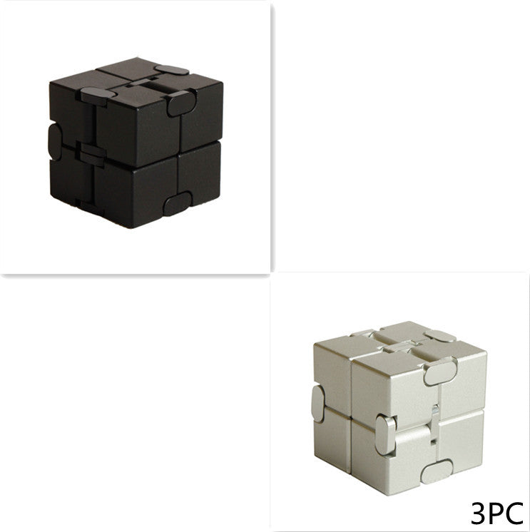 Jouet anti-Stress Cube infini en métal de qualité supérieure, décompresse Portable, jouets relaxants pour enfants et adultes