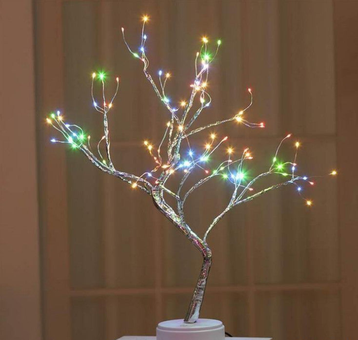 Nouvelle lumière colorée, LED ciel étoilé, fil de cuivre, lampe d'arbre à riz