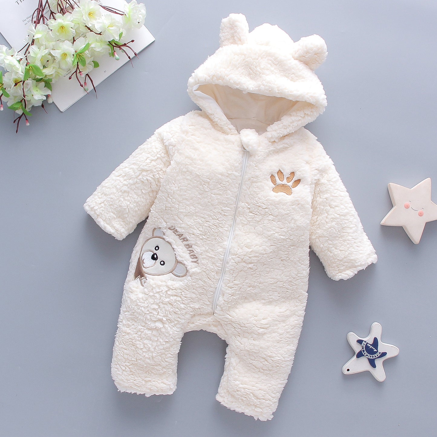 Vêtements d'hiver en coton pour bébé garçon et fille