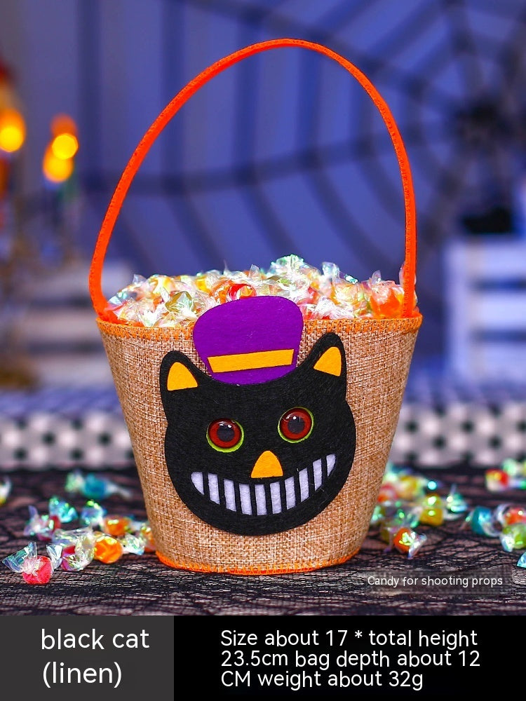 Halloween Pumpkin Bag Portable Children Props