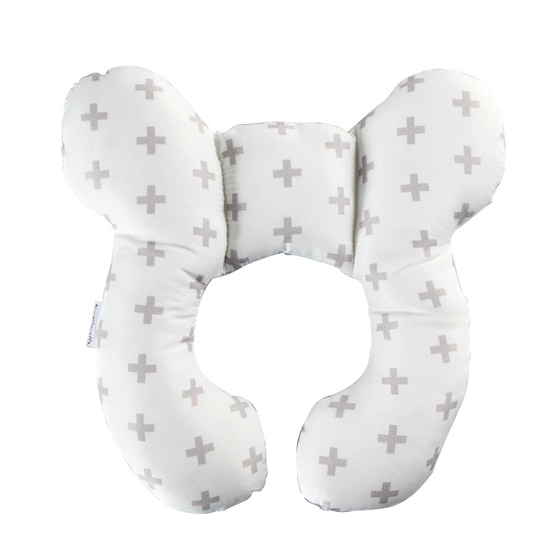 Oreiller en forme de U pour bébé, motif de dessin animé mignon, protection du cou pour siège de voiture de voyage