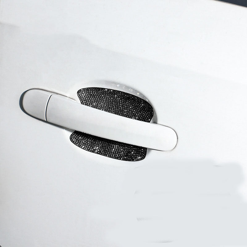 Pegatinas para manijas de puertas de automóviles con incrustaciones de diamantes