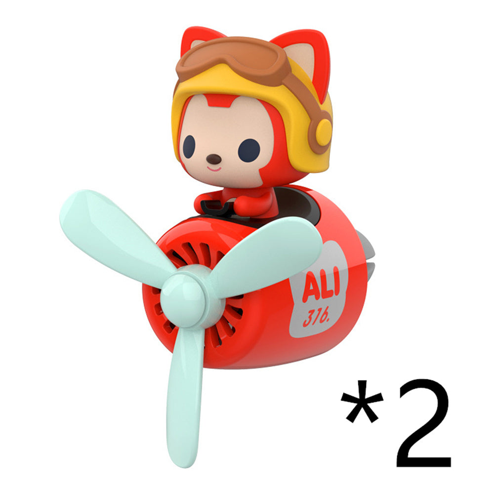 Dessin animé mignon créatif petit ours noir voiture sortie d'air aromathérapie