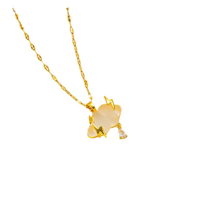 Collar Lightning Cloud para mujer con diseño de interés especial