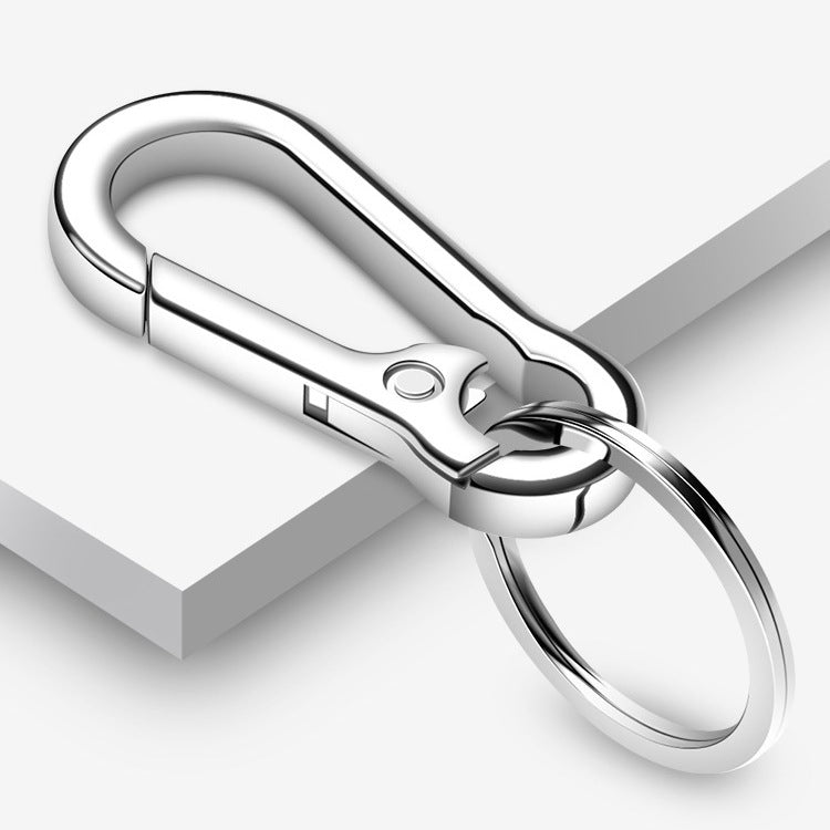 Llavero antipérdida de metal montado en la cintura para hombre