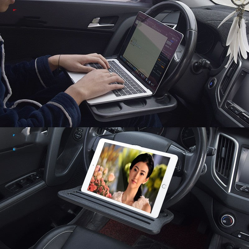 Bureau d'ordinateur de voiture, tableau d'écriture, établi, assiette à manger, support de rangement