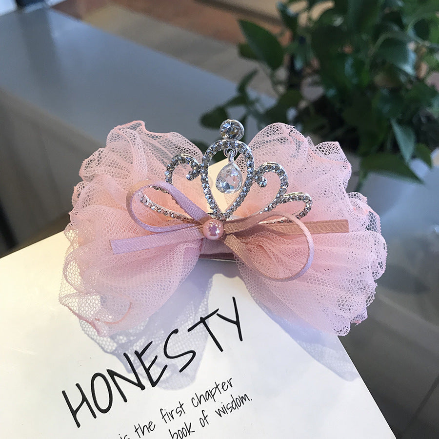 Corona Accesorios para el cabello para niños Bebé Clip de prensa coreano Diadema para bebé