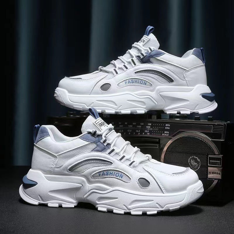 Zapatos de tablero blanco transpirables para deportes de ocio para hombres