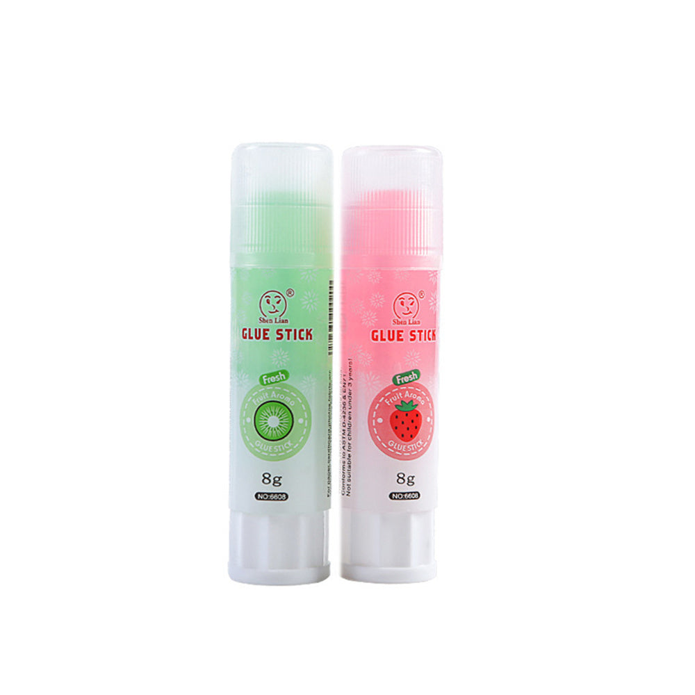 Pegamento sólido hecho a mano para estudiantes con fragancia de frutas de color gelatina