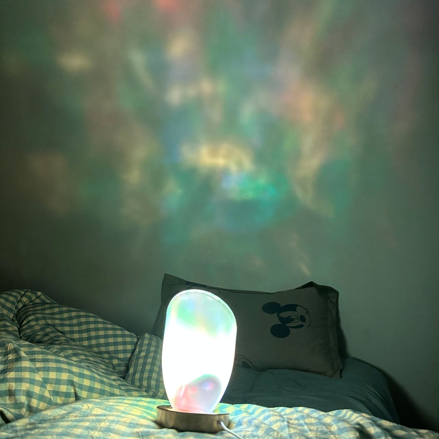 Lampe de table à atmosphère de flamme d'ondulation d'eau