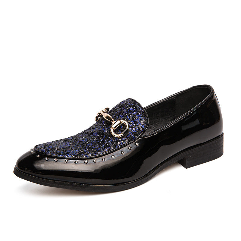 Zapatos de cuero casuales británicos para hombres
