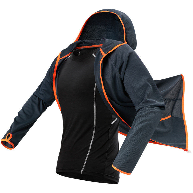 Vêtements de pêche en soie glacée, technologie noire hydrophobe créative