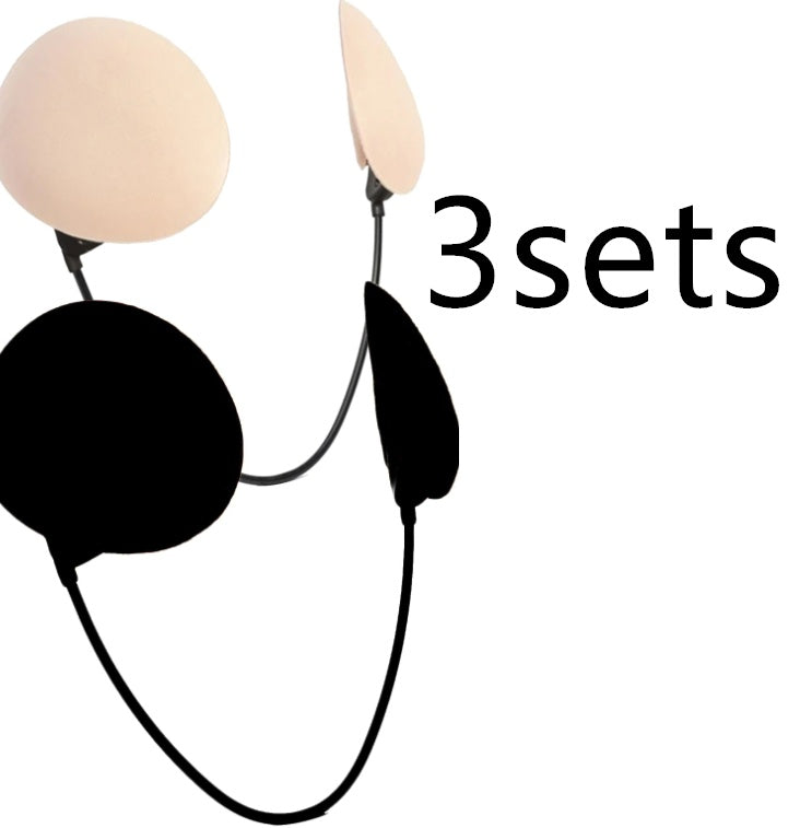 Kit de soutien-gorge plongeant profond, Patch de mamelon mince d'été, accessoires de sous-vêtements, soutien-gorge Push-up sans devant, dos nu, sans bretelles