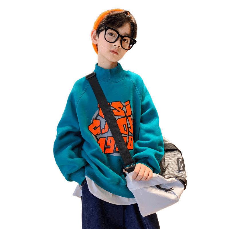 Pull en polaire pour garçons, vêtements d'automne et d'hiver