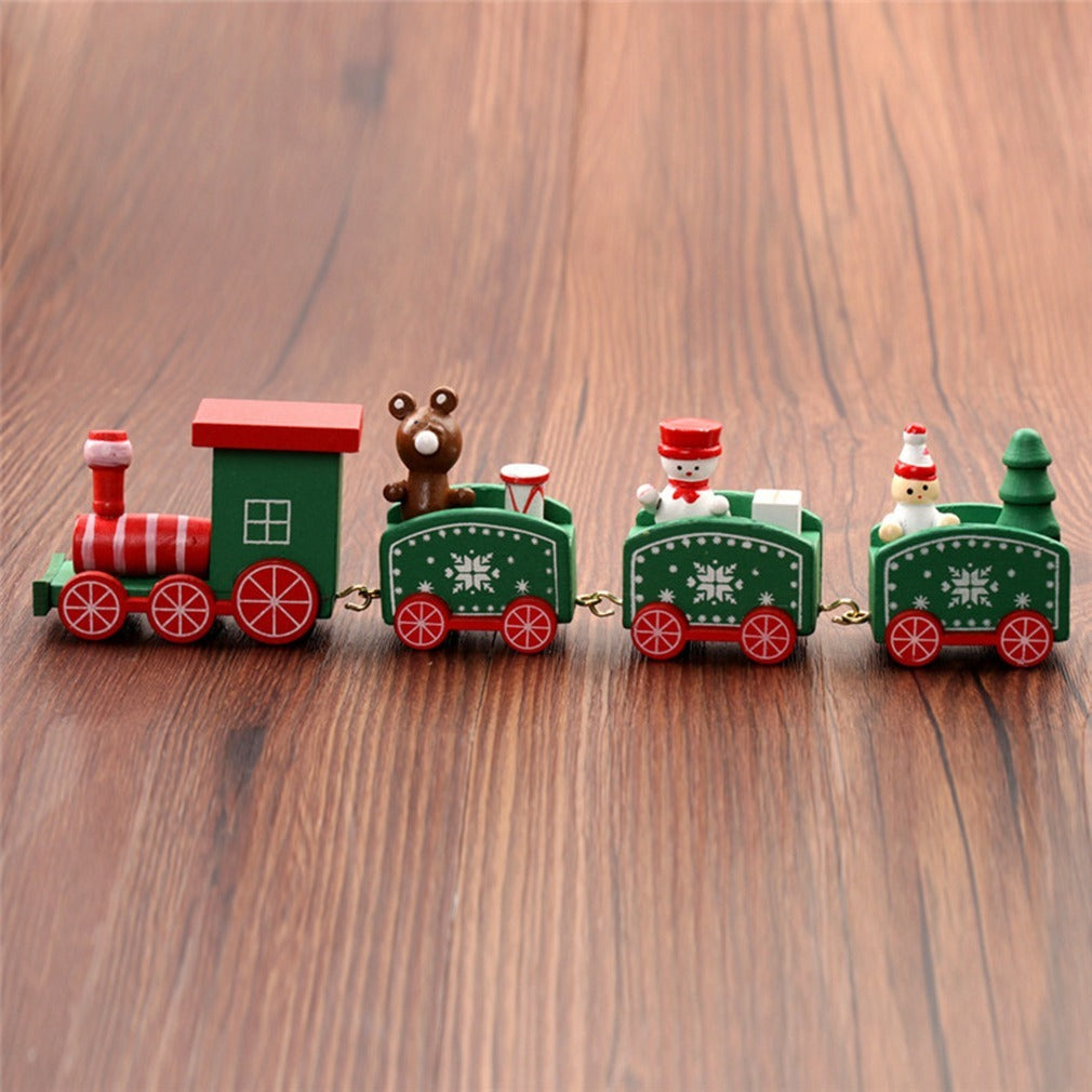 Décoration de Noël Train en bois de Noël