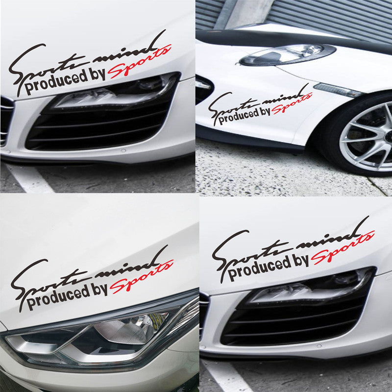 Lámpara ceja pegatina de coche cubierta de cabeza firma del motor