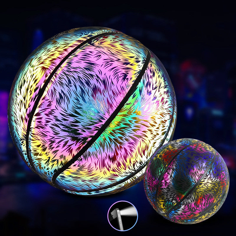Baloncesto fluorescente brillante